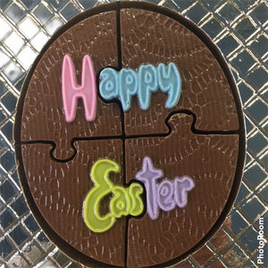 Happy Easter Puzzle Plaque